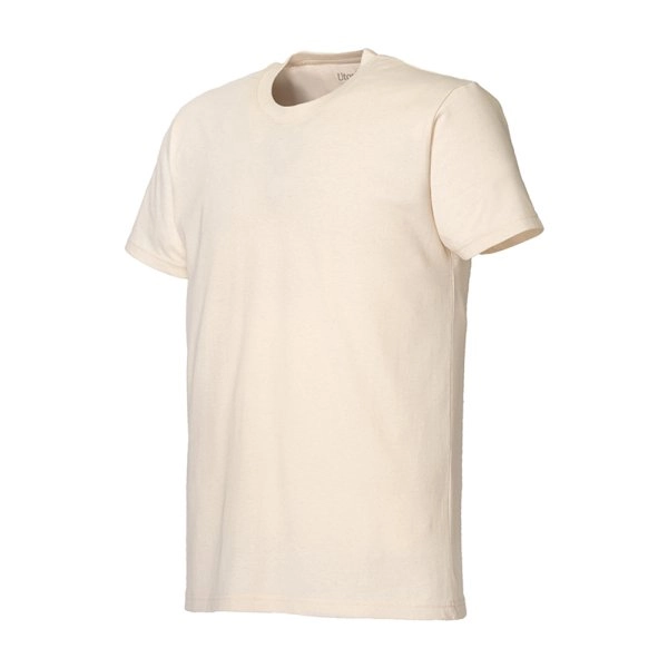 Immagine T-shirt unisex in cotone e poliestere rigenerati da 145 g/m2