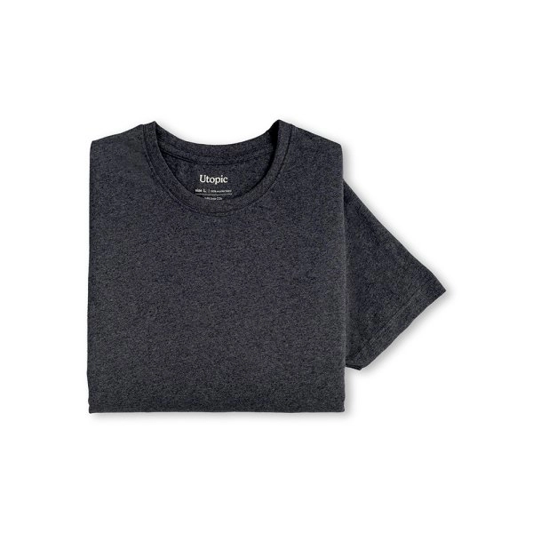 Immagine T-shirt unisex in cotone e poliestere rigenerati da 145 g/m2