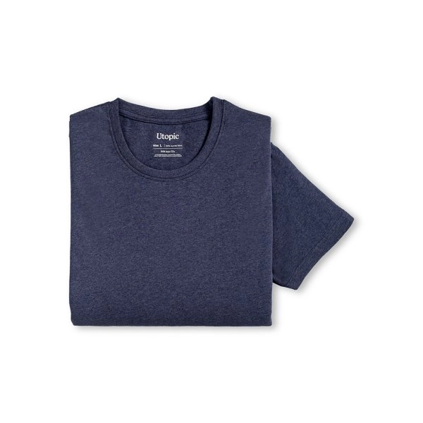 Immagine T-shirt unisex in cotone e poliestere rigenerati da 145 g/m2