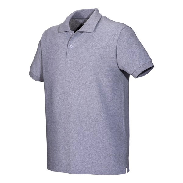Immagine Polo unisex in cotone e poliestere rigenerati da 200 g/m2