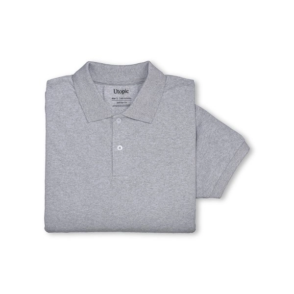 Immagine Polo unisex in cotone e poliestere rigenerati da 200 g/m2