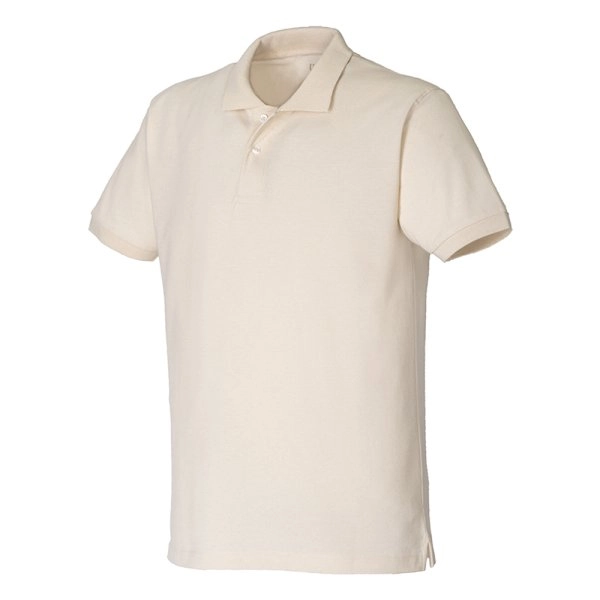 Immagine Polo unisex in cotone e poliestere rigenerati da 200 g/m2