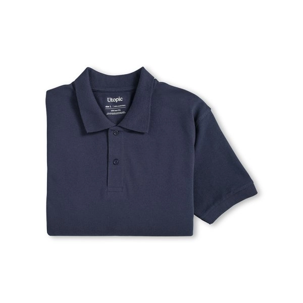 Immagine Polo unisex in cotone e poliestere rigenerati da 200 g/m2