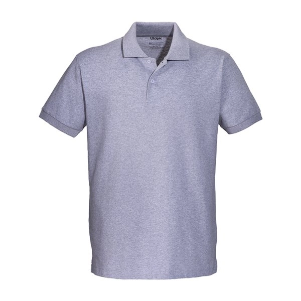 Immagine Polo unisex in cotone e poliestere rigenerati da 200 g/m2