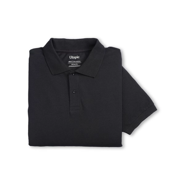 Immagine Polo unisex in cotone e poliestere rigenerati da 200 g/m2