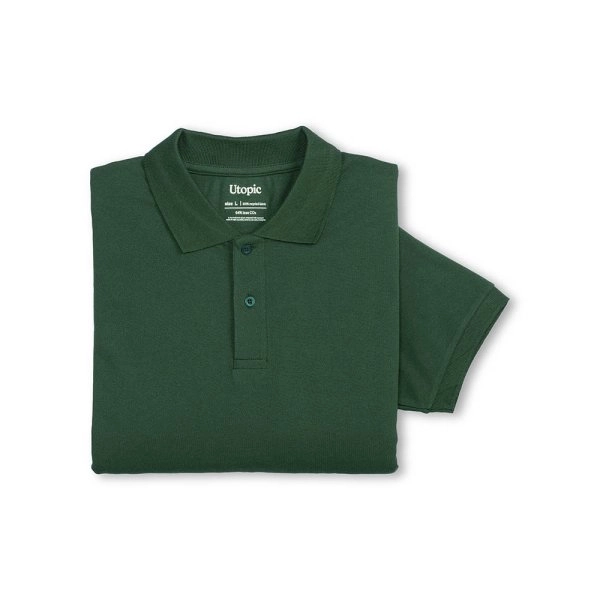 Immagine Polo unisex in cotone e poliestere rigenerati da 200 g/m2