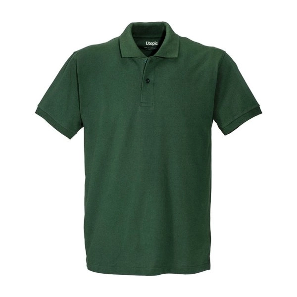 Polo unisex in cotone e poliestere rigenerati da 200 g/m2