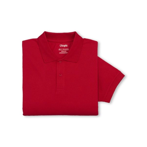 Immagine Polo unisex in cotone e poliestere rigenerati da 200 g/m2