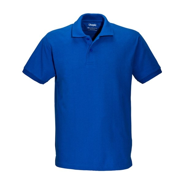 Immagine Polo unisex in cotone e poliestere rigenerati da 200 g/m2