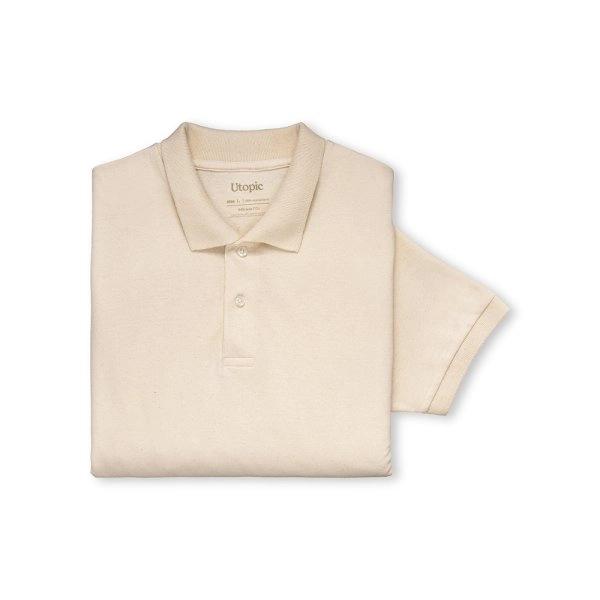Immagine Polo unisex in cotone e poliestere rigenerati da 200 g/m2