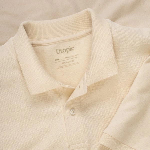 Immagine Polo unisex in cotone e poliestere rigenerati da 200 g/m2