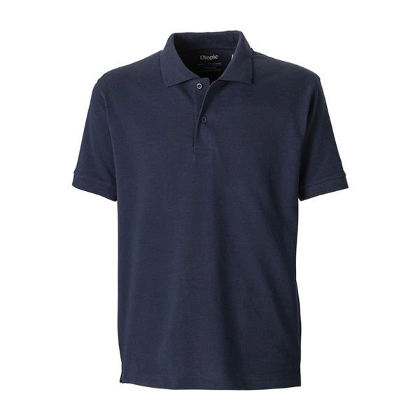 Immagine Polo unisex in cotone e poliestere rigenerati da 200 g/m2