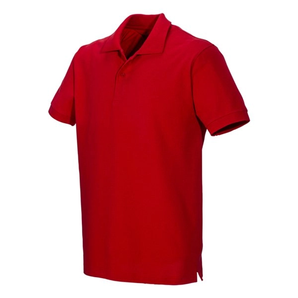 Immagine Polo unisex in cotone e poliestere rigenerati da 200 g/m2