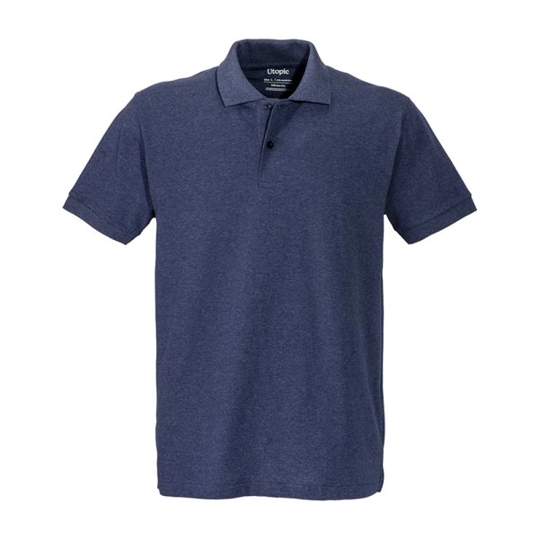 Immagine Polo unisex in cotone e poliestere rigenerati da 200 g/m2