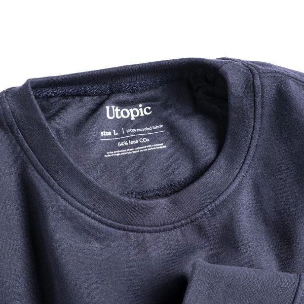 Immagine Felpa girocollo unisex in cotone e poliestere rigenerati da 280 g/m2