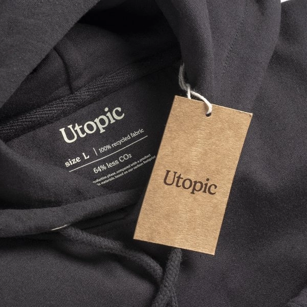 Immagine Felpa con cappuccio unisex in cotone e poliestere rigenerati da 280 g/m2
