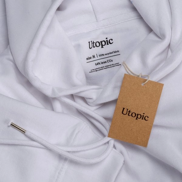 Immagine Felpa con cappuccio unisex in cotone e poliestere rigenerati da 280 g/m2