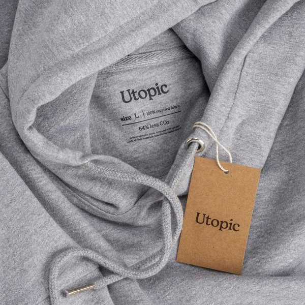 Immagine Felpa con cappuccio unisex in cotone e poliestere rigenerati da 280 g/m2