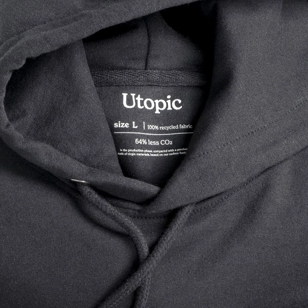 Immagine Felpa con cappuccio unisex in cotone e poliestere rigenerati da 280 g/m2
