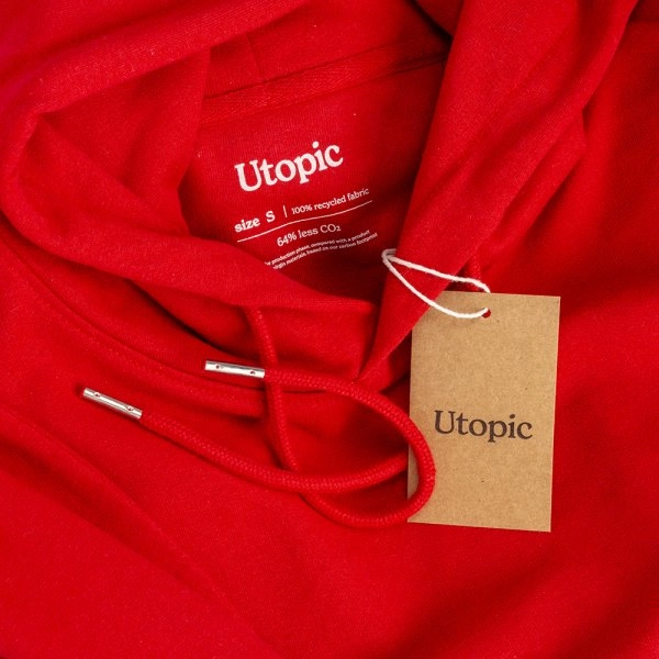 Immagine Felpa con cappuccio unisex in cotone e poliestere rigenerati da 280 g/m2
