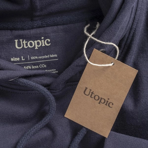 Immagine Felpa con cappuccio unisex in cotone e poliestere rigenerati da 280 g/m2