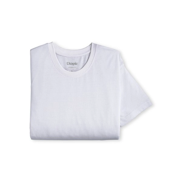 Immagine T-shirt unisex bianca in cotone biologico da 145 g/m2