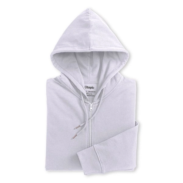 Immagine Felpa con cappuccio e zip unisex in cotone e poliestere rigenerati da 280 g/m2