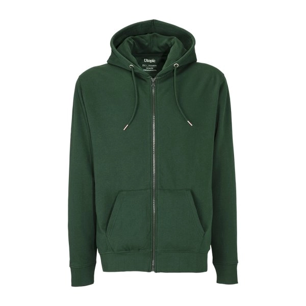 Felpa con cappuccio e zip unisex in cotone e poliestere rigenerati da 280 g/m2