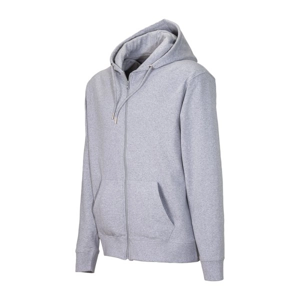 Immagine Felpa con cappuccio e zip unisex in cotone e poliestere rigenerati da 280 g/m2