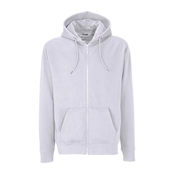 Immagine Felpa con cappuccio e zip unisex in cotone e poliestere rigenerati da 280 g/m2