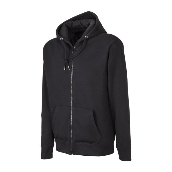 Immagine Felpa con cappuccio e zip unisex in cotone e poliestere rigenerati da 280 g/m2