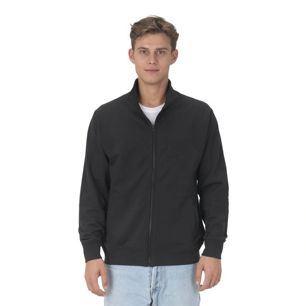 Immagine Felpa con zip unisex in cotone e poliestere rigenerati da 280 g/m2