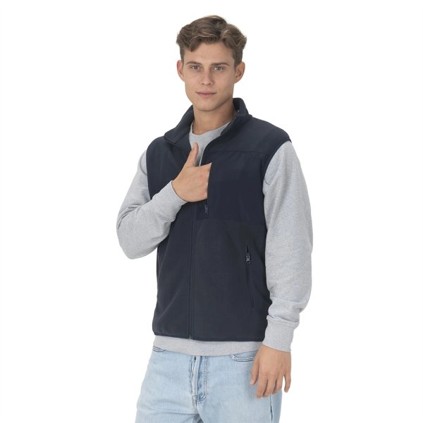Immagine Smanicato in micropile unisex in poliestere rigenerato da 240 g/m2