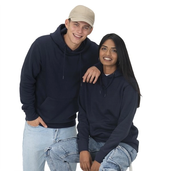 Immagine Felpa con cappuccio unisex in cotone biologico e poliestere riciclato da 280 g/m2
