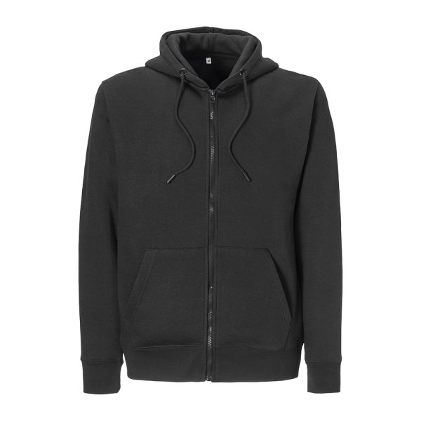Immagine Felpa con cappuccio e zip unisex in cotone biologico e poliestere riciclato da 280 g/m2
