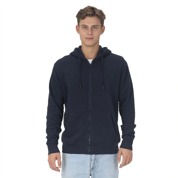 Immagine Felpa con cappuccio e zip unisex in cotone biologico e poliestere riciclato da 280 g/m2