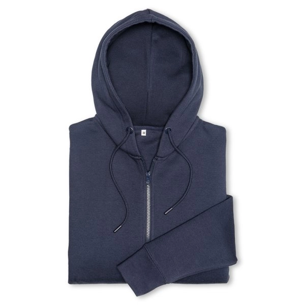 Immagine Felpa con cappuccio e zip unisex in cotone biologico e poliestere riciclato da 280 g/m2