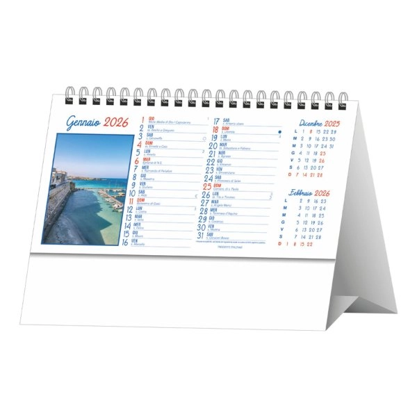 H050 PUGLIA - Calendario Illustrato da Tavolo