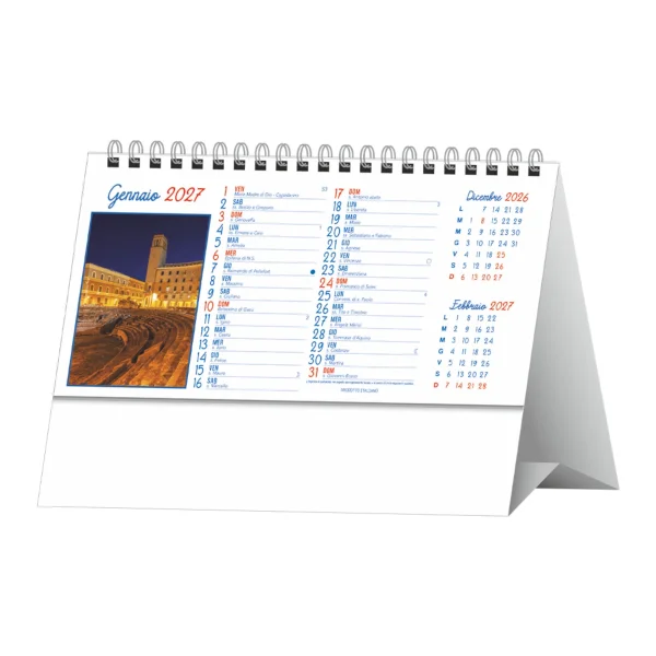 H050 PUGLIA - Calendario Illustrato da Tavolo