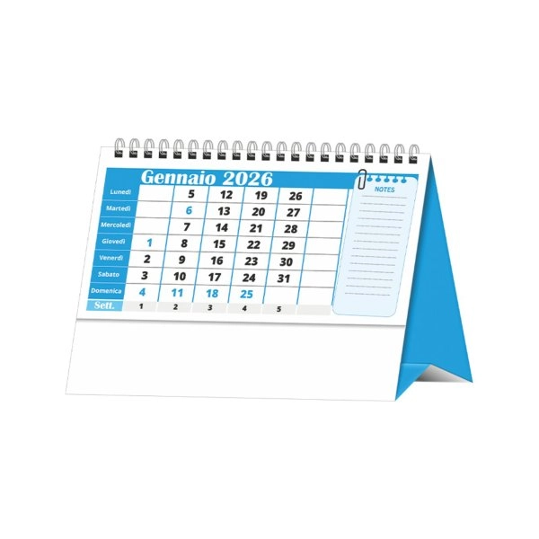 Immagine H040 New Color Desk - Calendario Da Tavolo