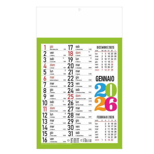 Immagine B064 - CALENDARIO SVEDESE 