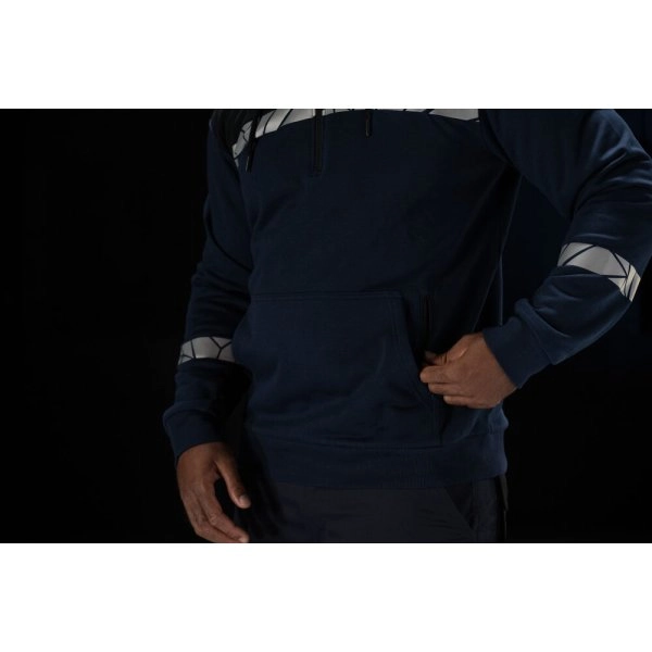 Immagine 7104 HI-VIS FELPA CAPPUCCIO HALF-ZIP EN 17353