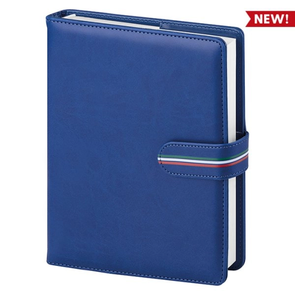 Agenda portafoglio con chiusura tricolore con interno perpetuo 16,5x22 cm