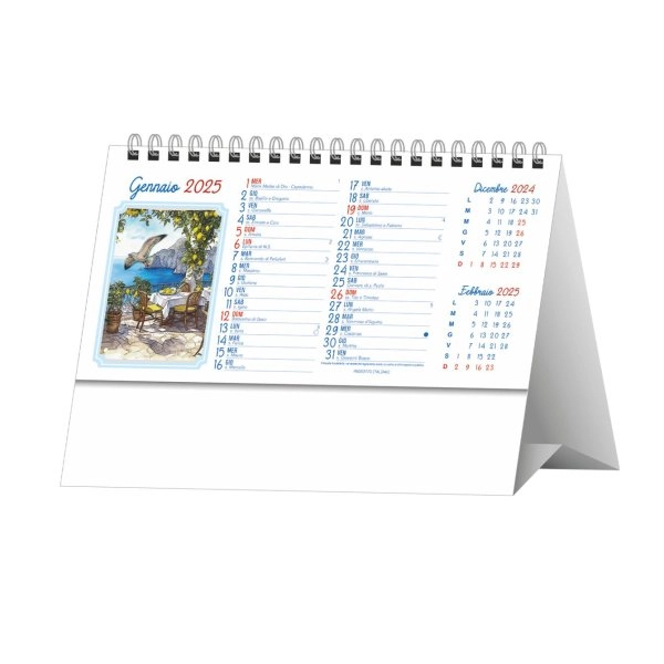 H013 CALENDARIO DA TAVOLO NAPOLI ANTICA