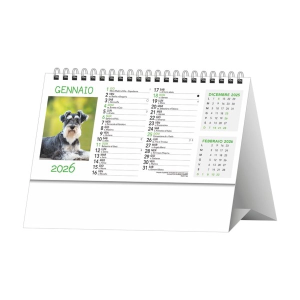 H012 CALENDARIO DA TAVOLO CANI E GATTI