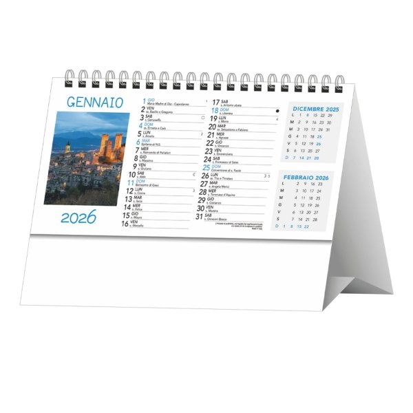 H011 - CALENDARIO DA TAVOLO PAESAGGI E CITTA' 
