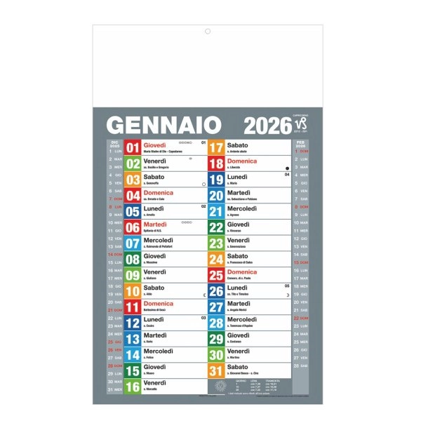 B100 - Calendario Olandese Economic Multicolor