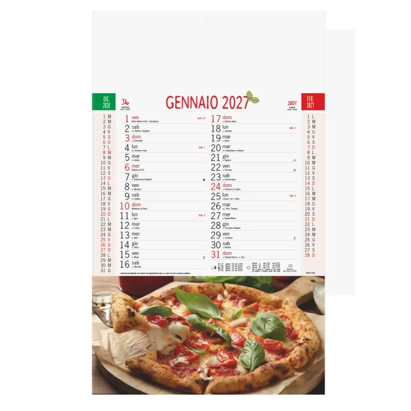 B013 - CALENDARIO PIZZA 