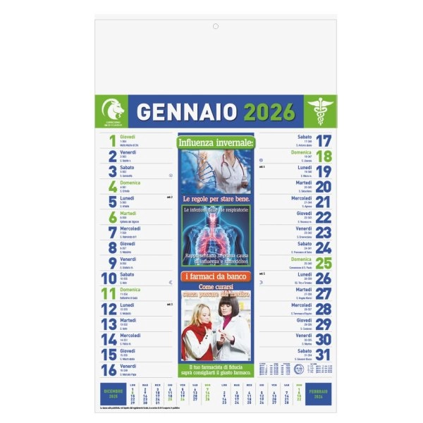 B011 - CALENDARIO CONSIGLI DEL FARMACISTA