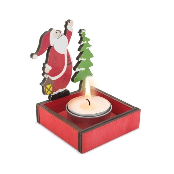 PORTACANDELE ALBERO SANTA KLAUS